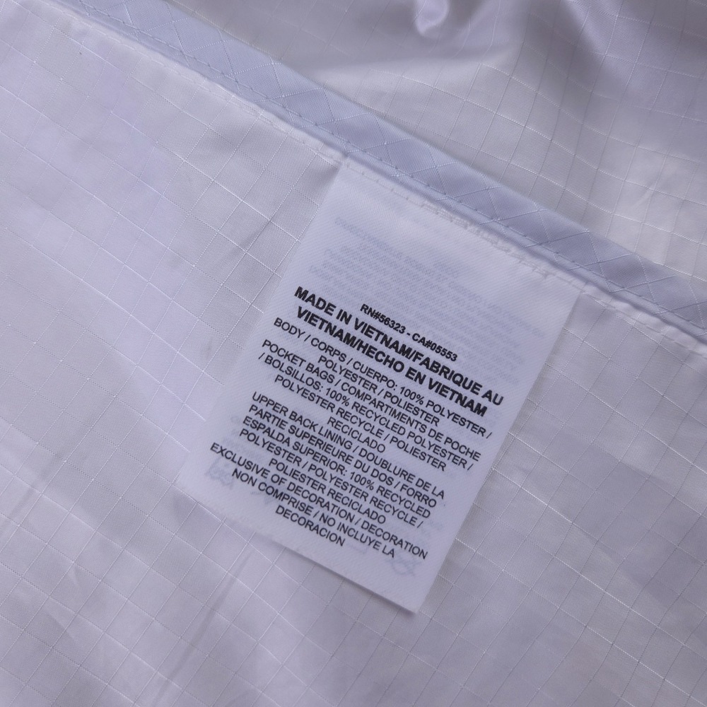 Nike Sportswear Jacket Womens Small Lightweight‎ Windrunner Ripstop White Gray - Picture 9 of 12